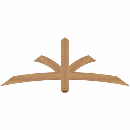 Ekena Millwork Davenport Timber Gable Bracket, Western Red Cedar, 60"W x 22"H x 3 1/2"D x 3 1/2"F, 9/12 Pitch GBW060X22X0404DAV00SWR